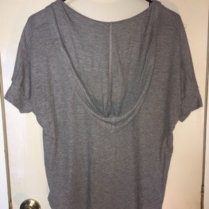 gray t-shirt w hood